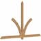 Ekena Millwork Redmond Smooth Timber Gable Bracket, Western Red Cedar, 84"W x 53"H x 1 1/2"D x 3 1/2"F, 15/12 Pitch GBW084X53X0204RED00SWR - alternate 4
